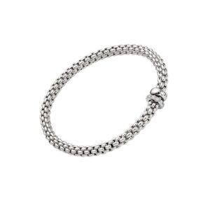 FOPE SOLO COLLECTION FLEX'IT フォッペ ソロ コレクション フレグジット ブレスレット M ダブルロンデル＆ダイヤモンドパヴェ 62406BX_PB_B_BBX_00M