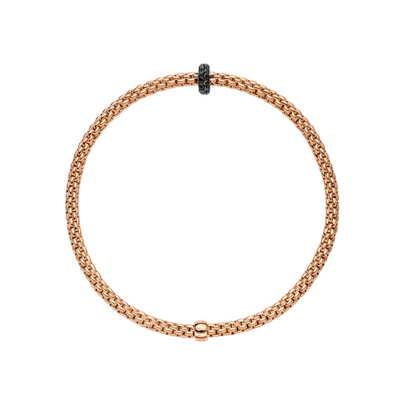 FOPE PRIMA COLLECTION FLEX'IT フォッペ プリマ コレクション フレグジット ブレスレット M ブラックダイヤモンド 74508BX_BN_R_X1X_00M