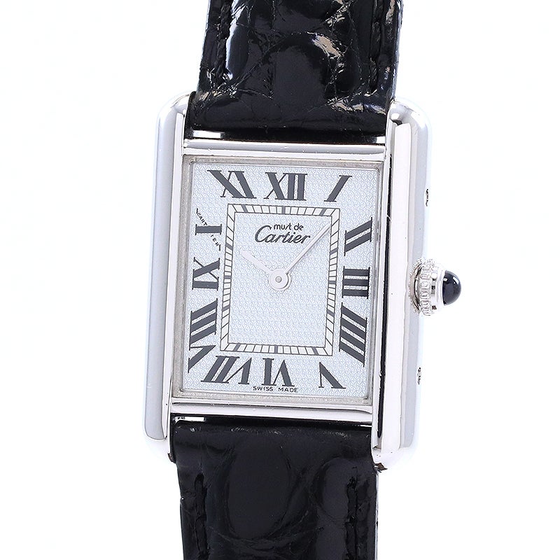 【中古】CARTIER MUST TANK SMALL MODEL カルティエ マストタンク SM W1016530