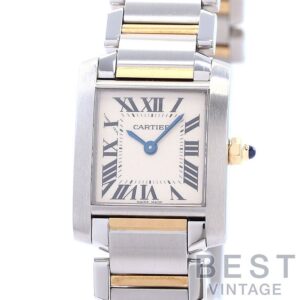 【中古】CARTIER TANK FRANCAISE SMALL MODEL カルティエ タンク フランセーズ SM W51007Q4