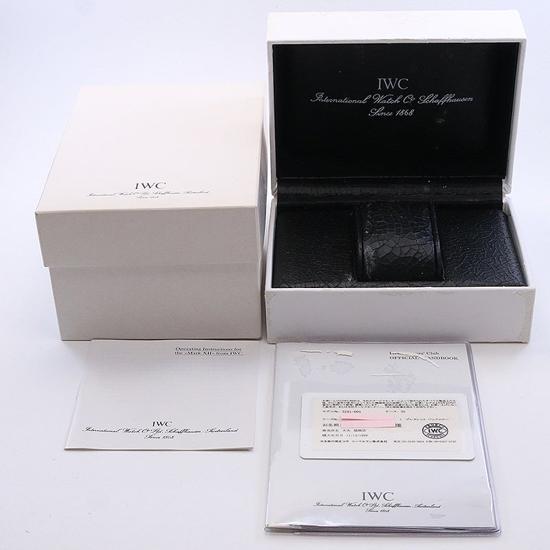 【中古】IWC PILOT'S WATCH MARK XII アイ・ダブリュー・シー パイロット・ウォッチ・マークXII IW324101 (3241-001)