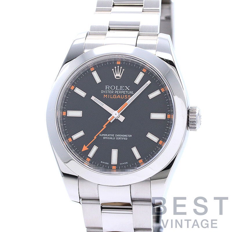 【中古】ROLEX OYSTER PERPETUAL MILGAUSS ロレックス オイスターパーペチュアル ミルガウス M116400-0001