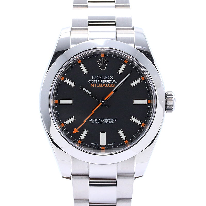 【中古】ROLEX OYSTER PERPETUAL MILGAUSS ロレックス オイスターパーペチュアル ミルガウス M116400-0001