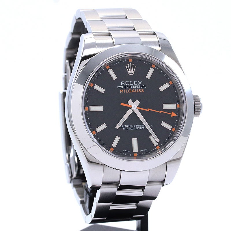 【中古】ROLEX OYSTER PERPETUAL MILGAUSS ロレックス オイスターパーペチュアル ミルガウス M116400-0001