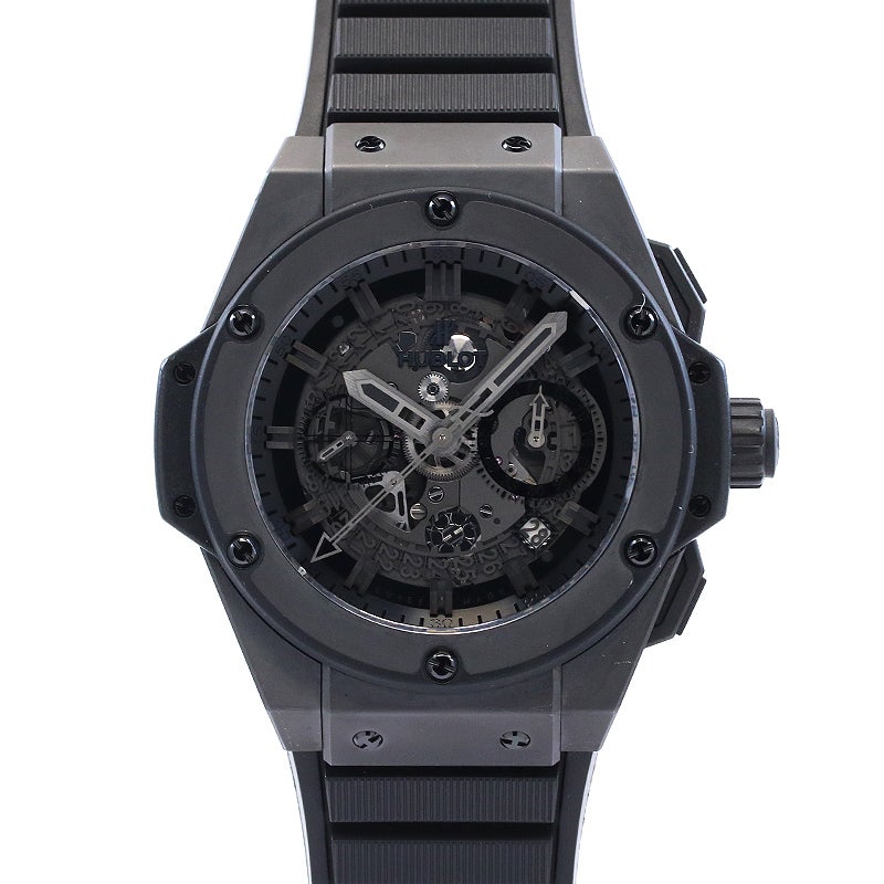 【中古】HUBLOT KING POWER UNICO ALL BLACK ウブロ キングパワー ウニコ オールブラック 701.CI.0110.RX