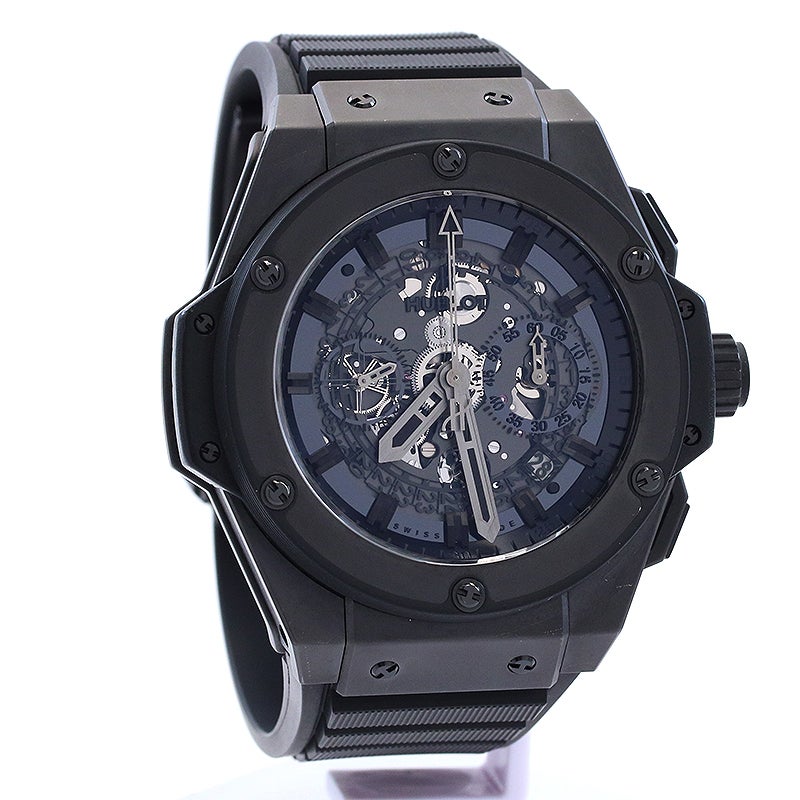 【中古】HUBLOT KING POWER UNICO ALL BLACK ウブロ キングパワー ウニコ オールブラック 701.CI.0110.RX