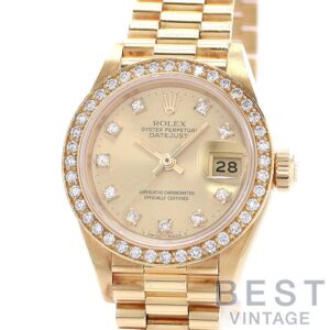 【中古】ROLEX OYSTER PERPETUAL LADY DATE JUST 26 ロレックス オイスター パーペチュアル レディ デイトジャスト 26 69138G