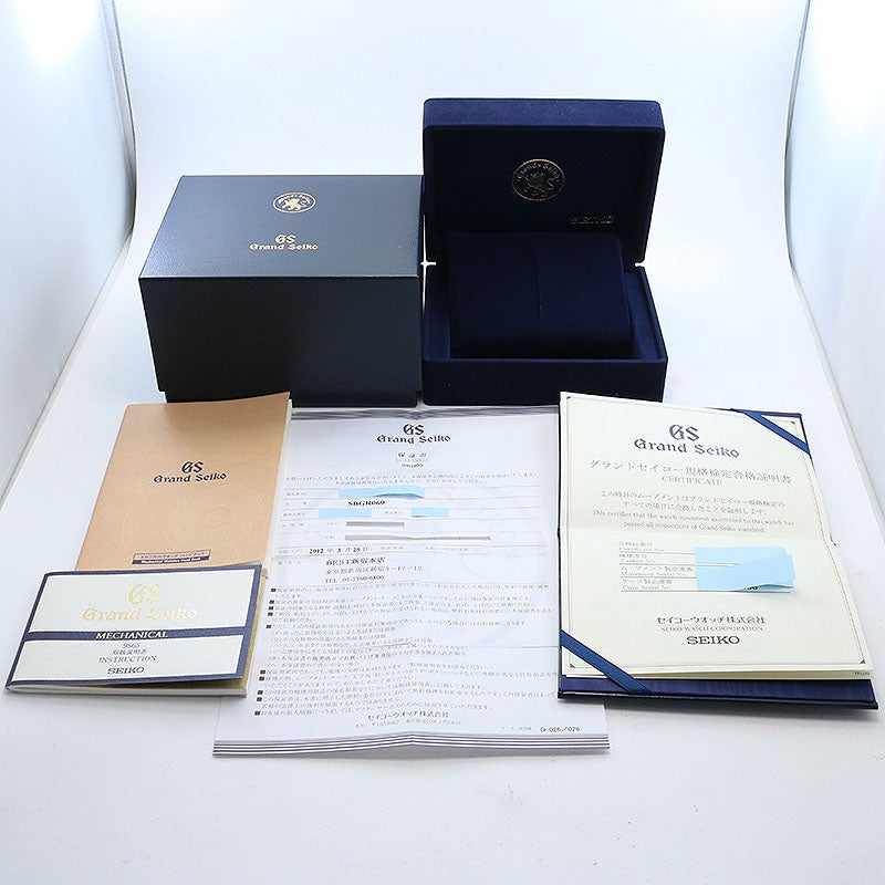 【中古】GRAND SEIKO 9S MECHANICAL AUTOMATIC グランドセイコー 9Sメカニカル オートマティック SBGR069 (9S65-00F0)
