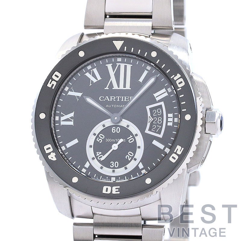 【中古】CARTIER CALIBRE DE CARTIER DIVER 42MM カルティエ カリブル ドゥ カルティエ ダイバー 42MM W7100057