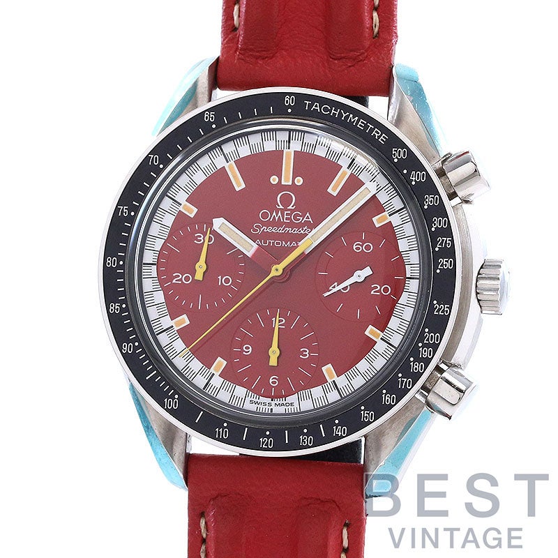 【中古】OMEGA SPEEDMASTER REDUCED RACING MICHAEL SCHUMACHER オメガ スピードマスター リデュースド ミハエルシューマッハ 3810.61.41