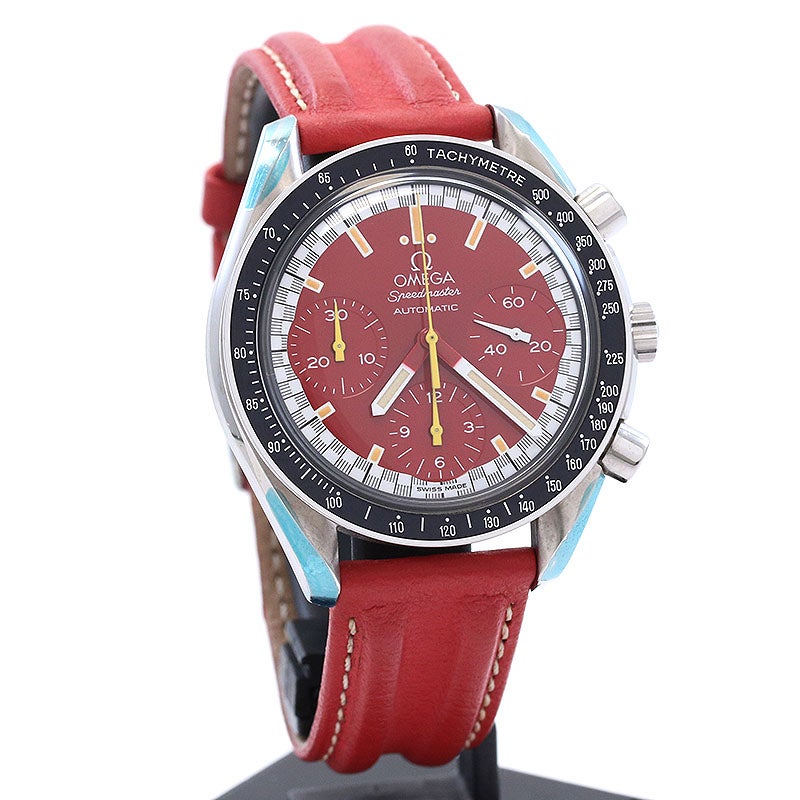 【中古】OMEGA SPEEDMASTER REDUCED RACING MICHAEL SCHUMACHER オメガ スピードマスター リデュースド ミハエルシューマッハ 3810.61.41