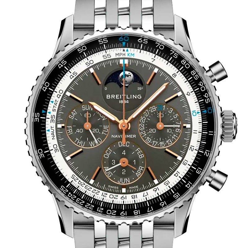 BREITLING NAVITIMER B19 CHRONOGRAPH 43 PERPETUAL CALENDAR ブライトリング ナビタイマー B19 クロノグラフ 43 パーペチュアルカレンダー PB1921251B1A1