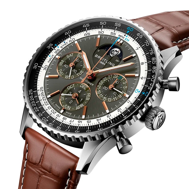 BREITLING NAVITIMER B19 CHRONOGRAPH 43 PERPETUAL CALENDAR ブライトリング ナビタイマー B19 クロノグラフ 43 パーペチュアルカレンダー PB1921251B1P1