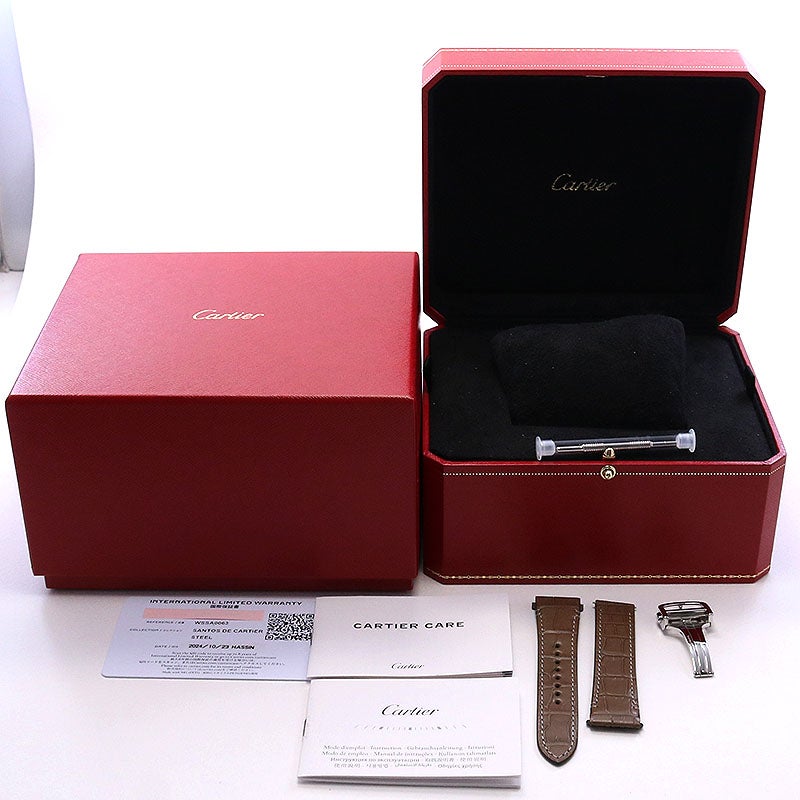 【中古】CARTIER SANTOS DE CARTIER MEDIUM MODEL カルティエ サントス ドゥ カルティエ MM WSSA0063