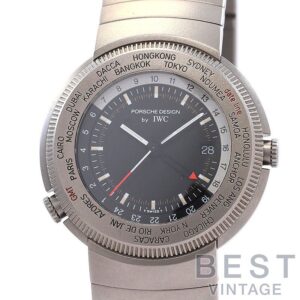 【中古】PORSCHE DESIGN BY IWC TRAVELERS WATCH WORLD TIME ポルシェ・デザイン by アイ・ダブリュー・シー トラベラーズ・ウォッチ・ワールドタイム IW382201 (3822-001)