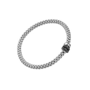 FOPE SOLO COLLECTION FLEX'IT フォッペ ソロ コレクション フレグジット ブレスレット M トリプルロンデル&ブラックダイヤモンドパヴェ 62506BX_PN_B_11B_00M