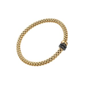 FOPE SOLO COLLECTION FLEX'IT フォッペ ソロ コレクション フレグジット ブレスレット M トリプルロンデル&ブラックダイヤモンドパヴェ 62506BX_PN_G_11G_00M