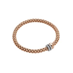 FOPE SOLO COLLECTION FLEX'IT フォッペ ソロ コレクション フレグジット ブレスレット M トリプルロンデル＆ダイヤモンドパヴェ 62506BX_PB_R_BBR_00M