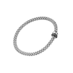 FOPE SOLO COLLECTION FLEX'IT フォッペ ソロ コレクション フレグジット ブレスレット M ダブルロンデル&ブラックダイヤモンドパヴェ 62406BX_PN_B_1BX_00M