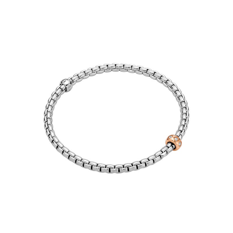 FOPE EKA COLLECTION FLEX'IT フォッペ エカ コレクション フレグジット ブレスレット M ロンバス ダイヤモンドセッティング 73101BX_BB_B_XRX_00M