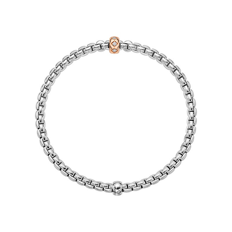 FOPE EKA COLLECTION FLEX'IT フォッペ エカ コレクション フレグジット ブレスレット M ロンバス ダイヤモンドセッティング 73101BX_BB_B_XRX_00M