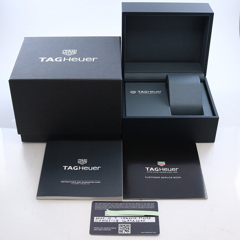 【中古】TAG HEUER CARRERA CALIBRE HEUER 02 CHRONOGRAPH 43MM タグ・ホイヤー カレラ キャリバー ホイヤー02 クロノグラフ 43MM CBG2010.FT6143