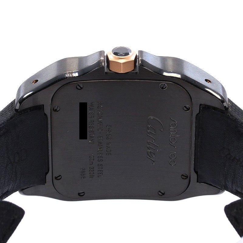 【中古】CARTIER SANTOS 100 CARBON LARGE MODEL カルティエ サントス 100 カーボン LM W2020009