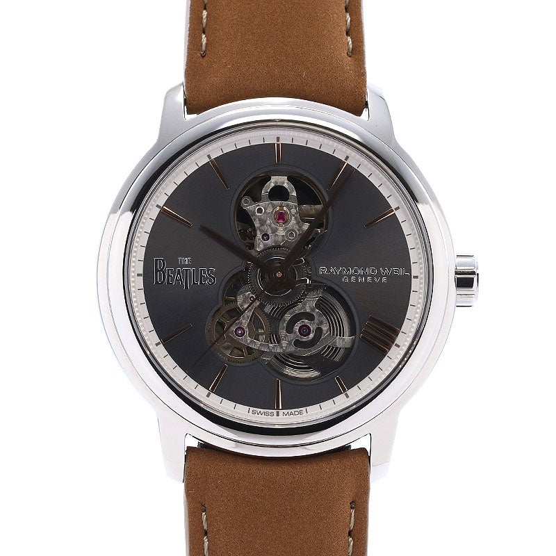【中古】RAYMOND WEIL MAESTRO THE BEATLES LET IT BE LIMITED EDITION 39.5MM レイモンド・ウェイル マエストロ ザ・ビートルズ レット・イット・ビー リミテッドエディション 39.5MM 2215-STC-BEAT4