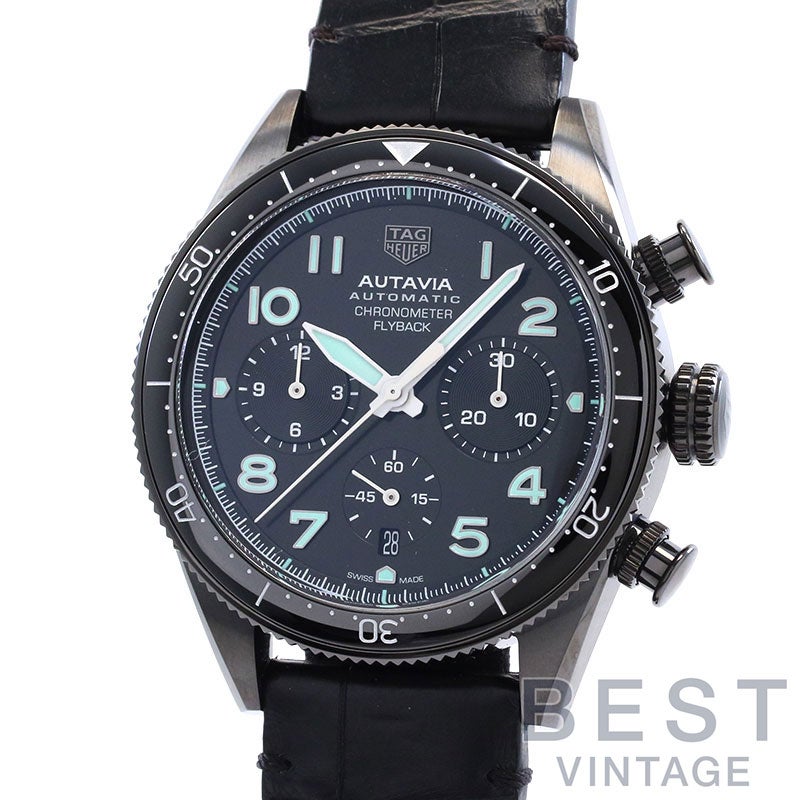 【中古】TAG HEUER AUTAVIA 60TH ANNIVERSARY FLYBACK CHRONOGRAPH タグ・ホイヤー オータヴィア 60周年アニバーサリー フライバック クロノグラフ CBE511C.FC8280