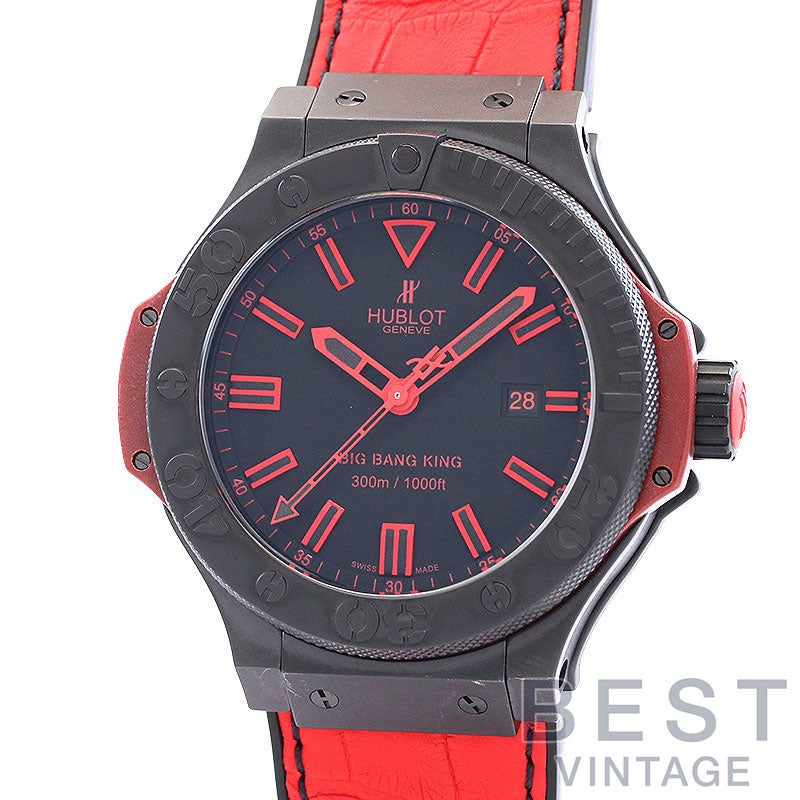 【中古】HUBLOT BIG BANG KING All BLACK RED LIMITED EDITION ウブロ ビッグ・バン キング オールブラック レッド 322.CI.1130.GR.ABR10