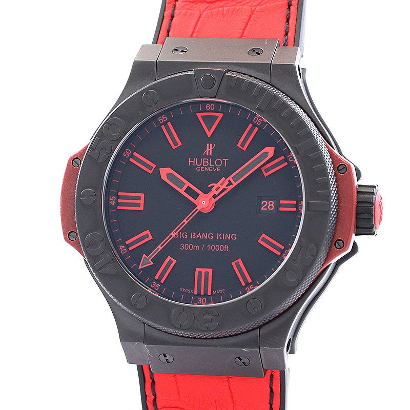 【中古】HUBLOT BIG BANG KING All BLACK RED LIMITED EDITION ウブロ ビッグ・バン キング オールブラック レッド 322.CI.1130.GR.ABR10