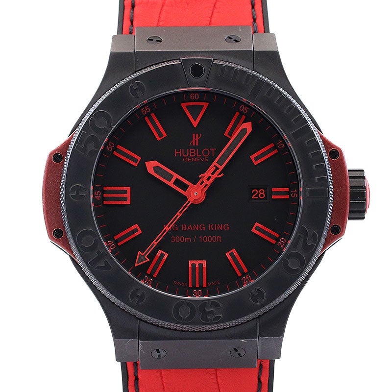 【中古】HUBLOT BIG BANG KING All BLACK RED LIMITED EDITION ウブロ ビッグ・バン キング オールブラック レッド 322.CI.1130.GR.ABR10