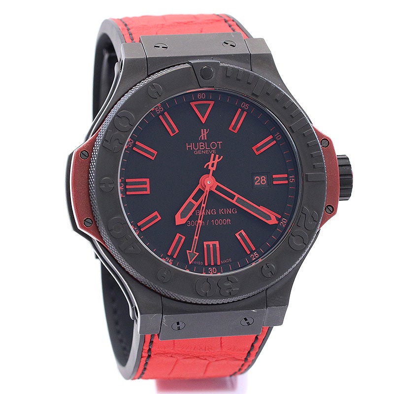 【中古】HUBLOT BIG BANG KING All BLACK RED LIMITED EDITION ウブロ ビッグ・バン キング オールブラック レッド 322.CI.1130.GR.ABR10