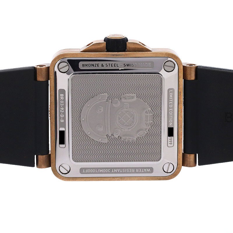 【中古】BELL & ROSS BR 03-92 DIVER WHITE BRONZE ベル&ロス BR 03-92 ダイバーホワイト ブロンズ BR0392-D-WH-BR/SCA