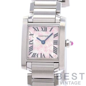 【中古】CARTIER TANK FRANCAISE SMALL MODEL 2006 CHRISTMAS LIMITED カルティエ タンク フランセーズ SM 2006年 クリスマス限定モデル W51031Q3