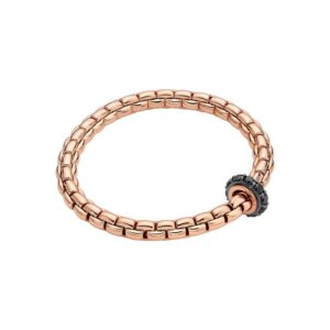 FOPE EKA COLLECTION FLEX'IT フォッペ エカ コレクション フレグジット ブレスレット M ブラックダイヤモンド付き 70905BX_BN_R_X3X_00M