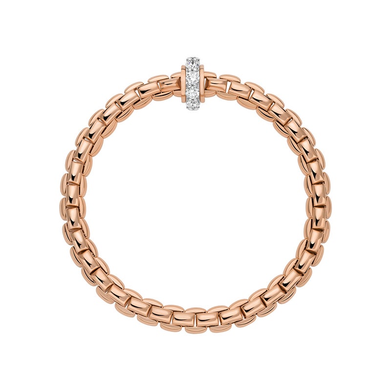 FOPE EKA COLLECTION FLEX'IT フォッペ エカ コレクション フレグジット ブレスレット M ホワイトダイヤモンド付き 70905BX_BB_R_XRX_00M
