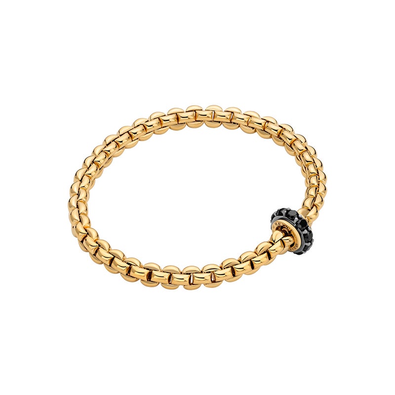 FOPE EKA COLLECTION FLEX'IT フォッペ エカ コレクション フレグジット ブレスレット M ブラックダイヤモンド付き 72910BX_BN_G_X2X_00M