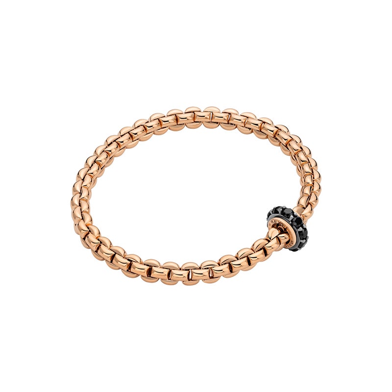 FOPE EKA COLLECTION FLEX'IT フォッペ エカ コレクション フレグジット ブレスレット M ブラックダイヤモンド付き 72910BX_BN_R_X3X_00M
