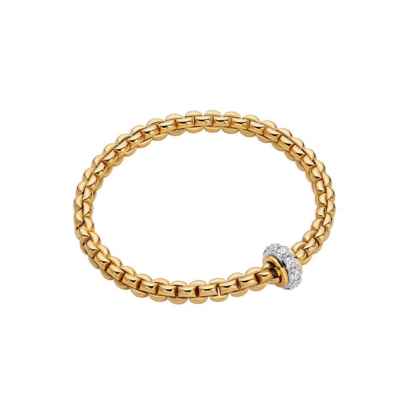 FOPE EKA COLLECTION FLEX'IT フォッペ エカ コレクション フレグジット ブレスレット M ホワイトダイヤモンド付き 72910BX_BB_G_XGX_00M