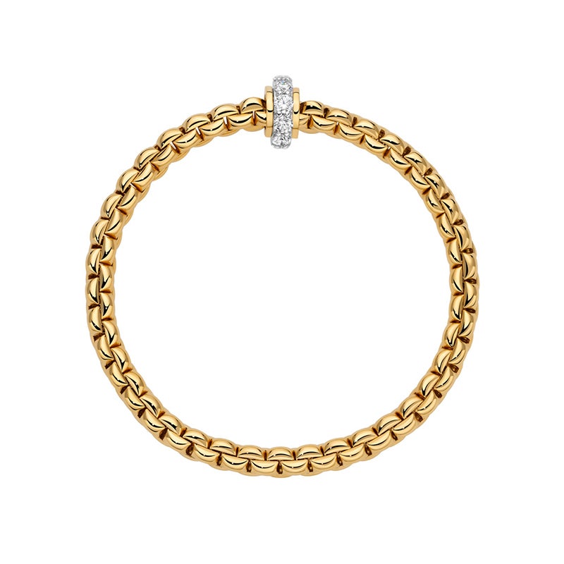 FOPE EKA COLLECTION FLEX'IT フォッペ エカ コレクション フレグジット ブレスレット M ホワイトダイヤモンド付き 72910BX_BB_G_XGX_00M