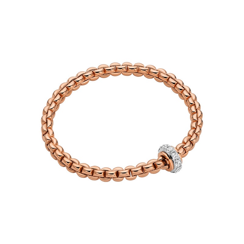 FOPE EKA COLLECTION FLEX'IT フォッペ エカ コレクション フレグジット ブレスレット M ホワイトダイヤモンド付き 72910BX_BB_R_XRX_00M