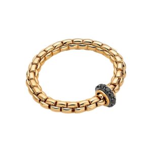 FOPE EKA COLLECTION FLEX'IT フォッペ エカ コレクション フレグジット ブレスレット M ブラックダイヤモンド付き 60911BX_BN_G_X2X_00M