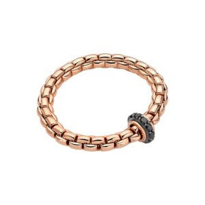 FOPE EKA COLLECTION FLEX'IT フォッペ エカ コレクション フレグジット ブレスレット M ブラックダイヤモンド付き 60911BX_BN_R_X3X_00M