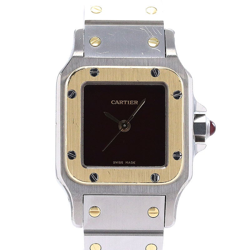 【中古】CARTIER SANTOS CARREE / SANTOS GALBEE SMALL MODEL カルティエ サントス カレ SM / サントス ガルベ SM 46168381 (0902)