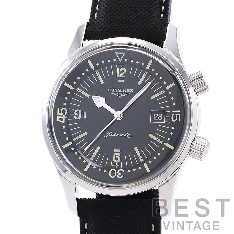 【中古】LONGINES LEGEND DIVER DATE 42MM ロンジン レジェンドダイバー デイト 42MM L3.674.4.50.0 (L3.674.4)