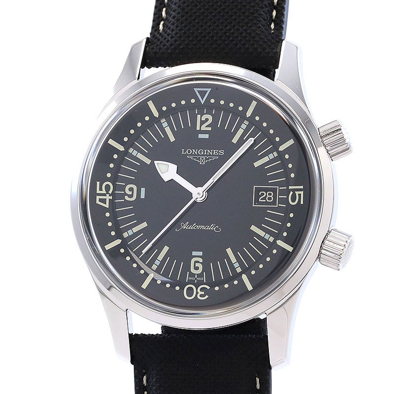 【中古】LONGINES LEGEND DIVER DATE 42MM ロンジン レジェンドダイバー デイト 42MM L3.674.4.50.0 (L3.674.4)