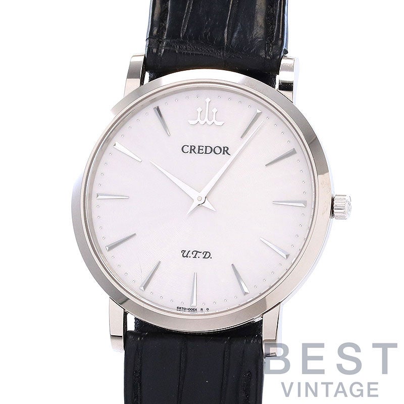 【中古】CREDOR CREDOR SIGNO ULTRA THIN DRESSWATCH セイコー クレドール シグノ U.T.D. GBAQ977 (6870-00B0)
