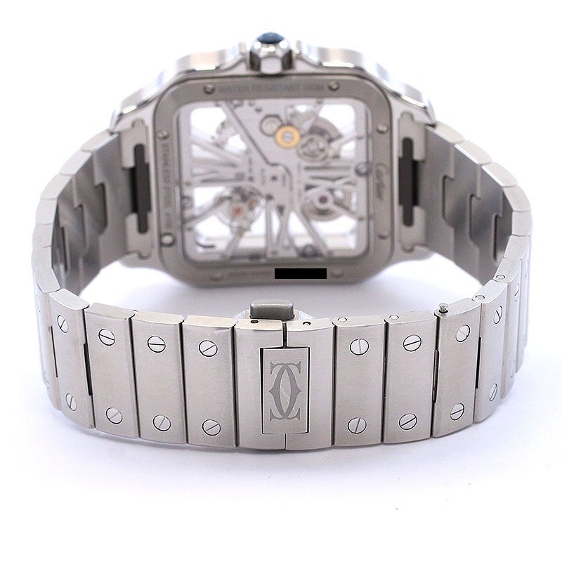 【中古】CARTIER SANTOS DE CARTIER WATCH LARGE MODEL SKELETON カルティエ サントス ドゥ カルティエ ウォッチ LM スケルトン WHSA0015