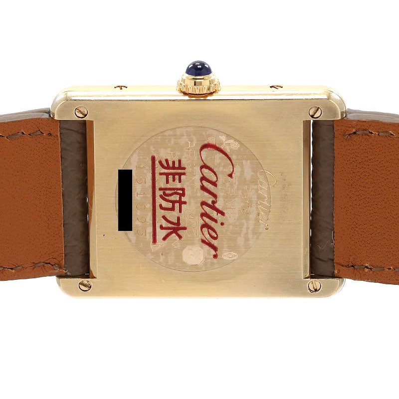 【中古】CARTIER MUST TANK LARGE MODEL VERMEIL カルティエ マスト タンク LM ヴェルメイユ W1002753 (590005)